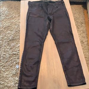 Calvin Klein jeans s 32 legging metallic purple